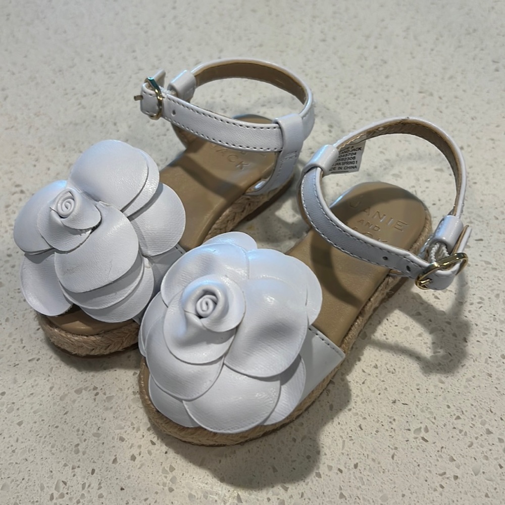 Janie & Jack Toddler Girl Sandals (Size 5)